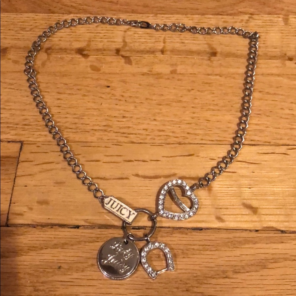 Juicy Couture Girl Charm sterling silver necklace